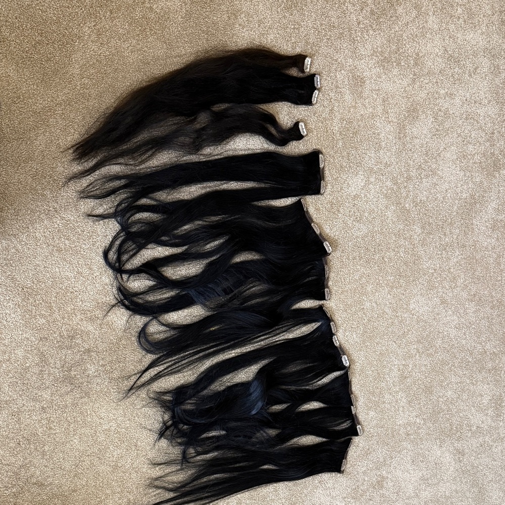 Bellami hair extensions 20inch jet black/brown